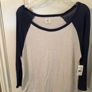 O’Neill Women’s Baseball Quarter-Sleeve Tee